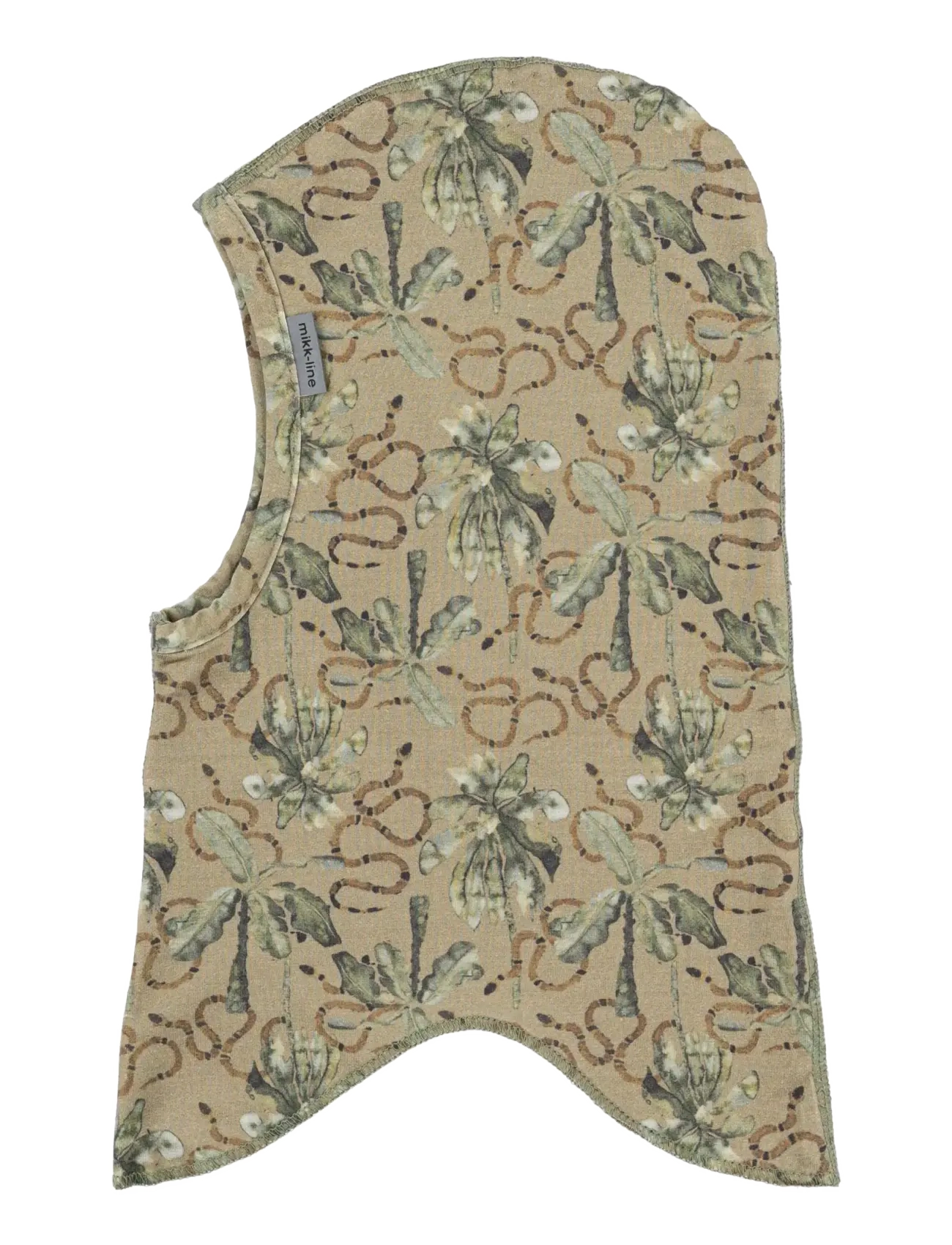 mikk-line Viscose Elastane Balaclava AOP - Kampaania - GRAY GREEN / multi