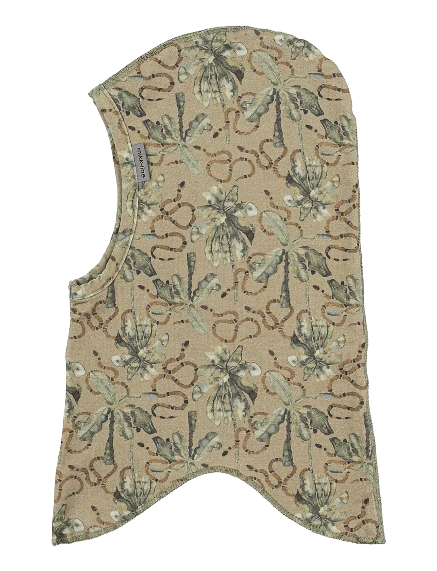 mikk-line - Viscose Elastane Balaclava AOP - talvised aksessuaarid - gray green - 0