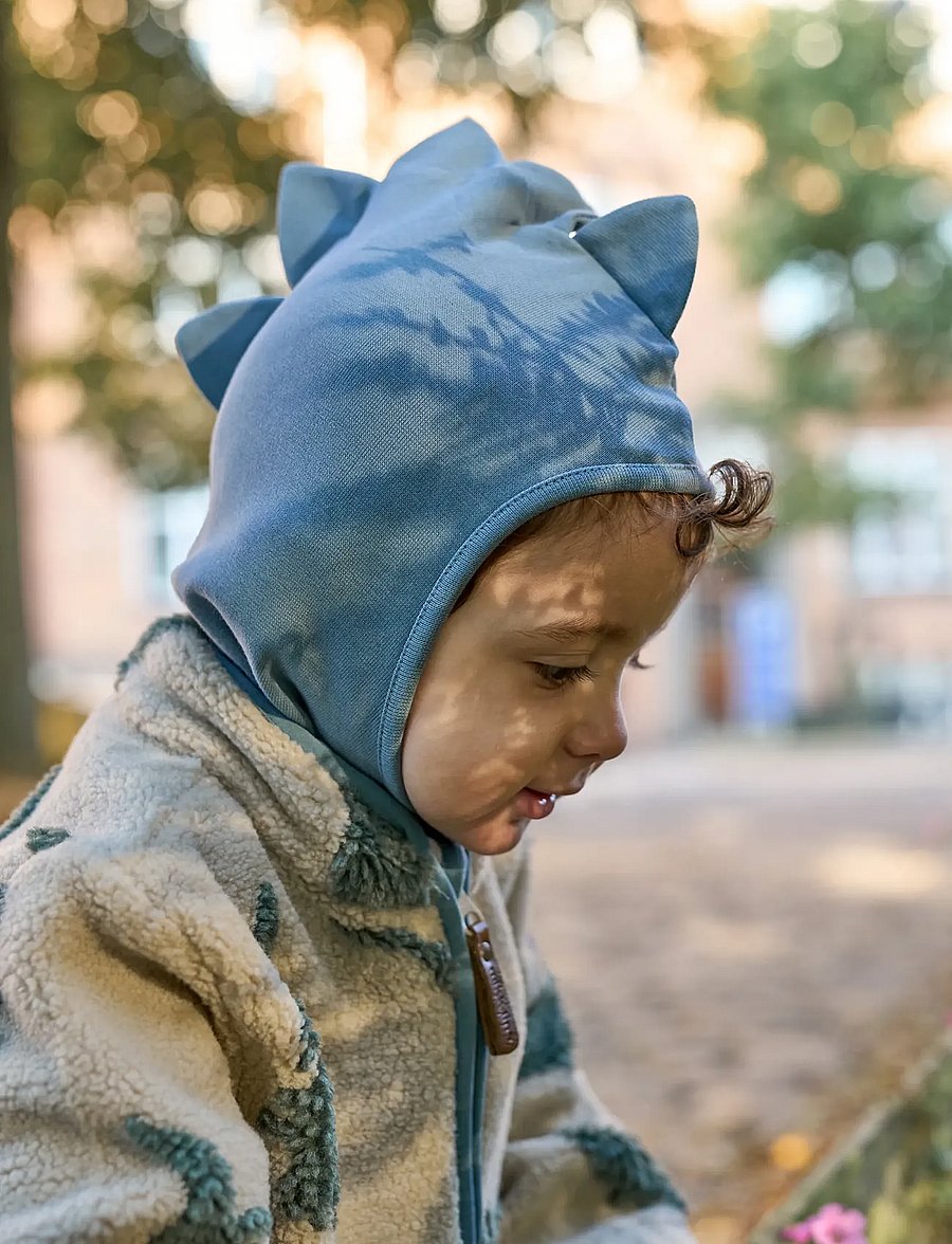 mikk-line - Cotton Balaclava Dino - Double - winteraccessoires - blue mirage - 0