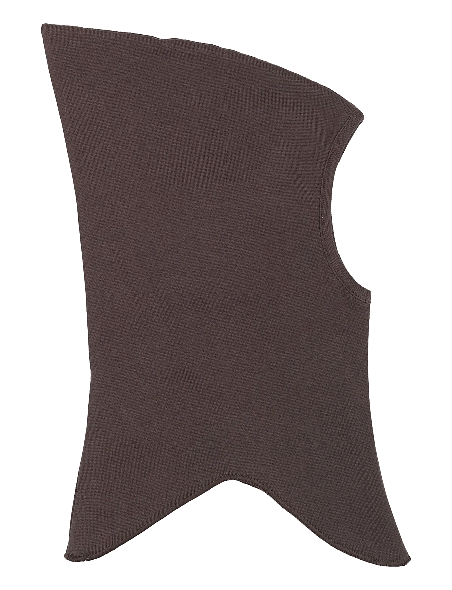 mikk-line - Cotton Balaclava with Bow - Double - vetrar fylgihlutir - raisin - 1