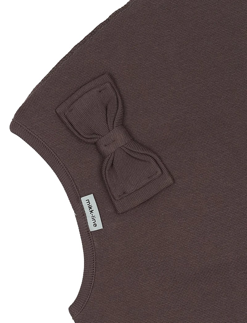 mikk-line - Cotton Balaclava with Bow - Double - vintertilbehør - raisin - 2