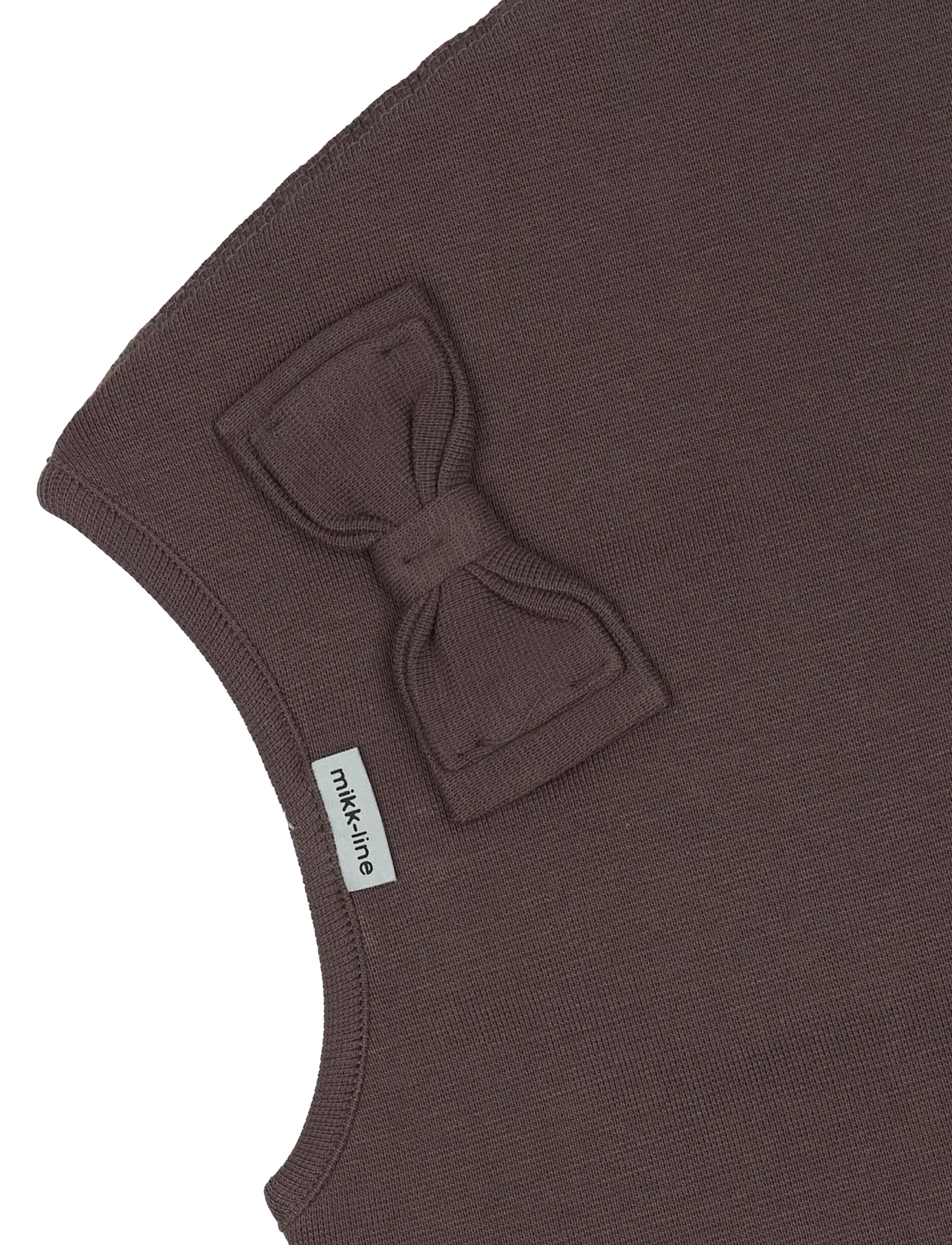 mikk-line - Cotton Balaclava with Bow - Double - tilbehør - raisin - 2