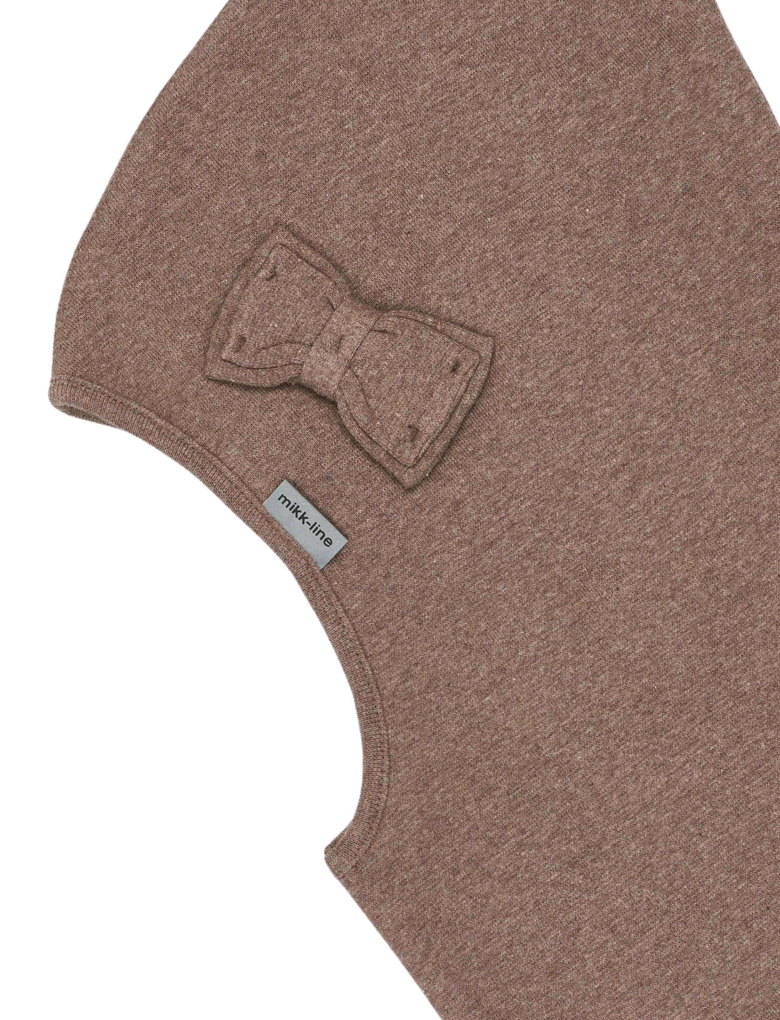 mikk-line - Cotton Balaclava with Bow - Double - winteraccessoires - melange denver - 2