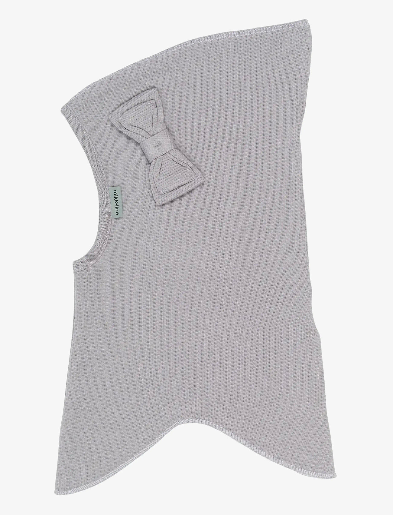 mikk-line - Cotton Balaclava with Bow - Single - vinteraccessoarer - lavender gray - 0