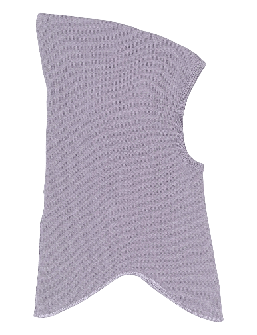mikk-line - Cotton Balaclava with Bow - Single - vinter tilbehør - lavender gray - 1