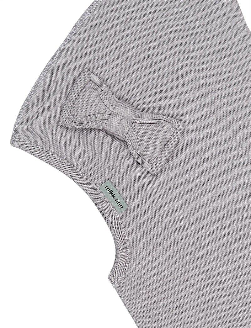 mikk-line - Cotton Balaclava with Bow - Single - vinteraccessoarer - lavender gray - 2