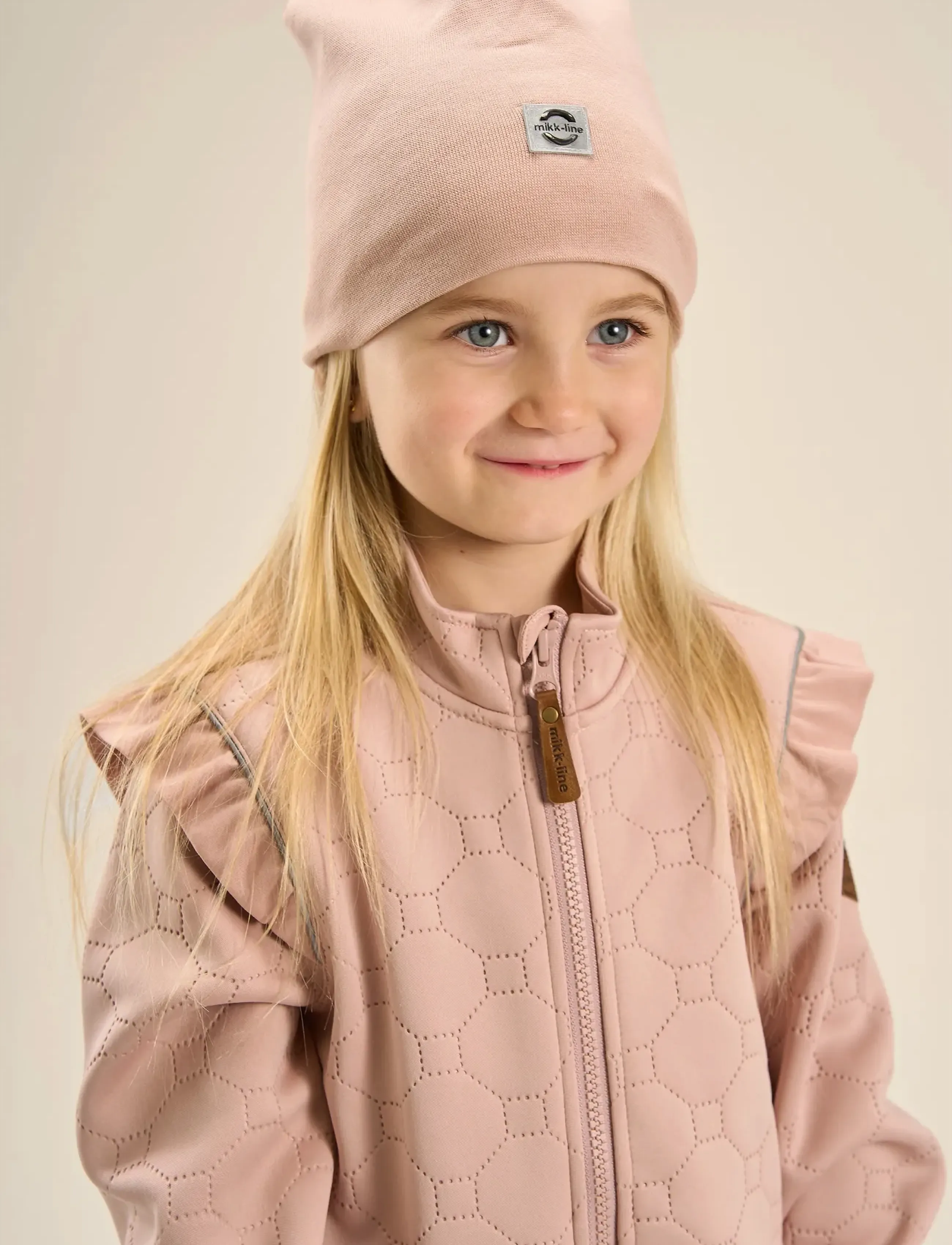 mikk-line Cotton Hat Solid, 86/92, Hats, Rosa - Beanie, Kinder