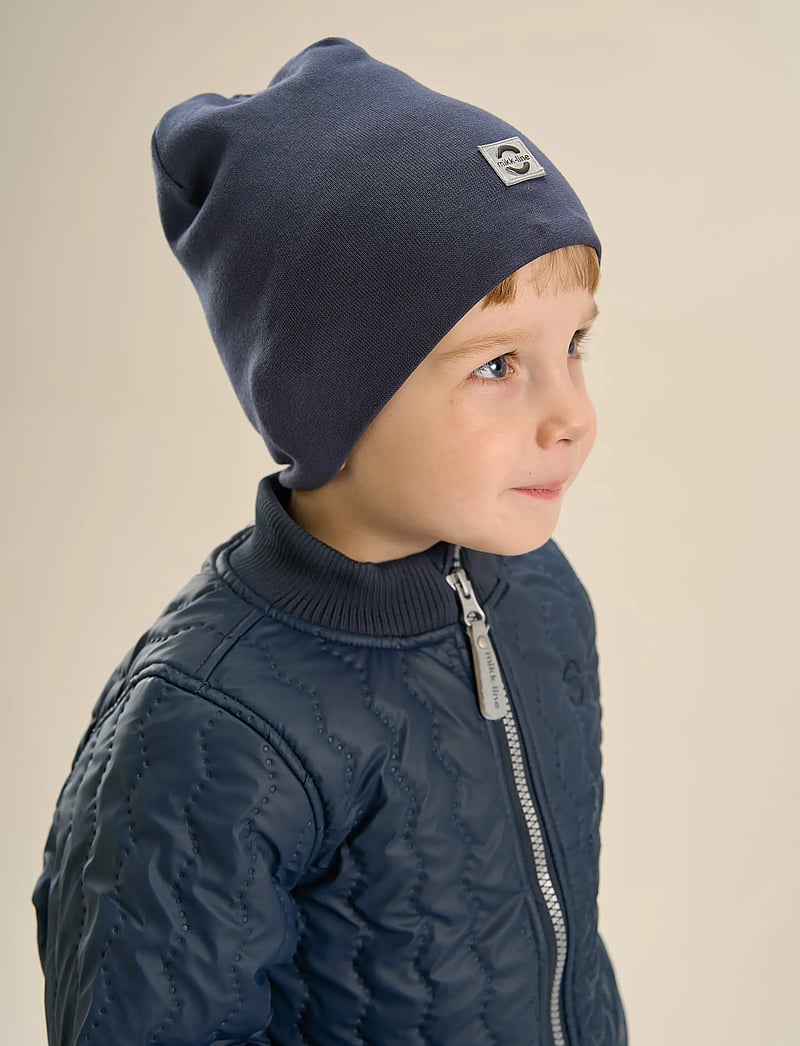 mikk-line - Cotton Hat - Solid - beanies - blue nights - 3