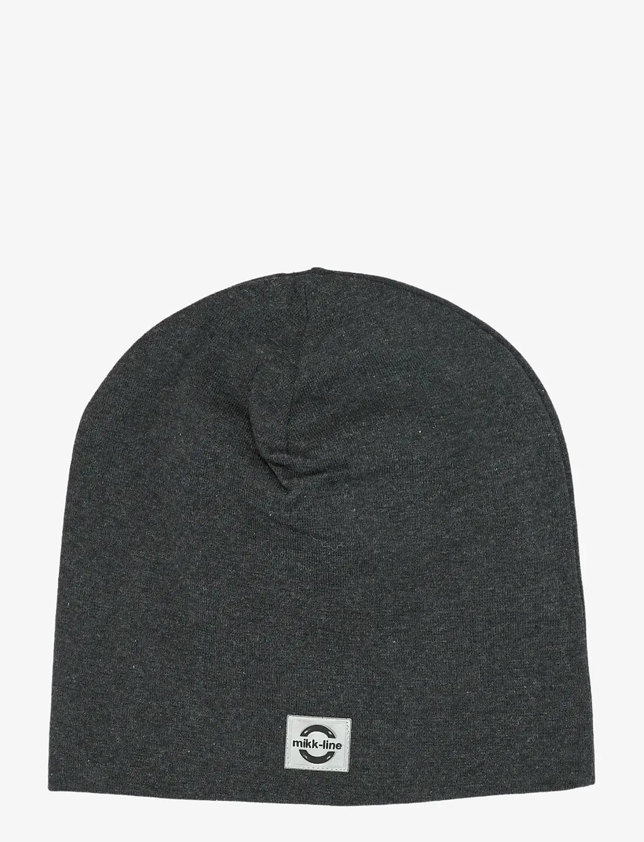 mikk-line - Cotton Hat - Solid - aksessuaarid - dark grey melange - 0