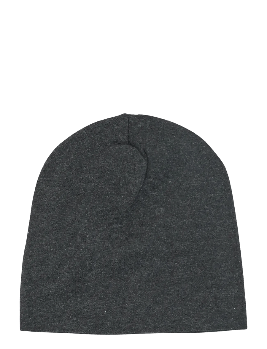 mikk-line - Cotton Hat - Solid - beanies - dark grey melange - 1