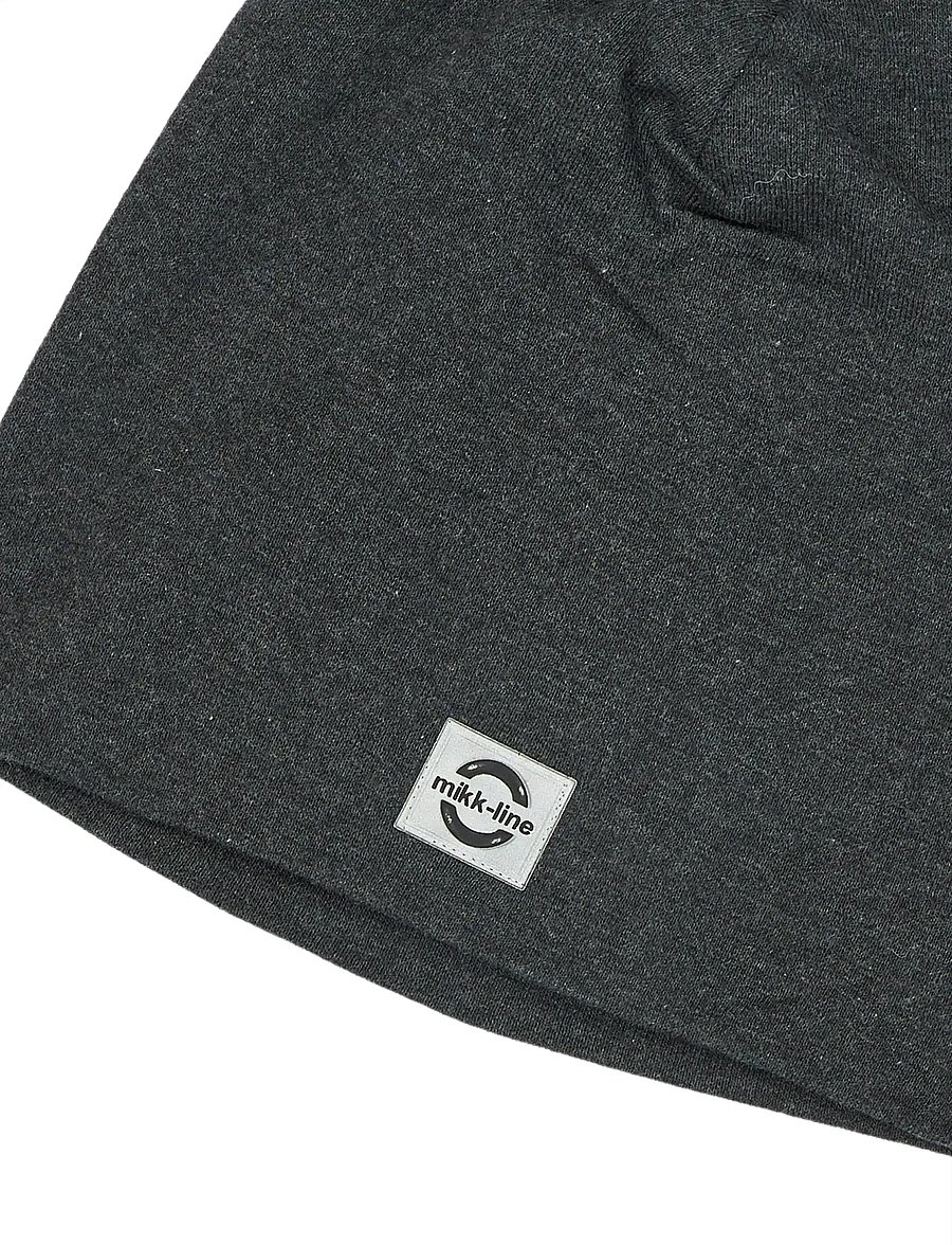 mikk-line - Cotton Hat - Solid - beanies - dark grey melange - 2
