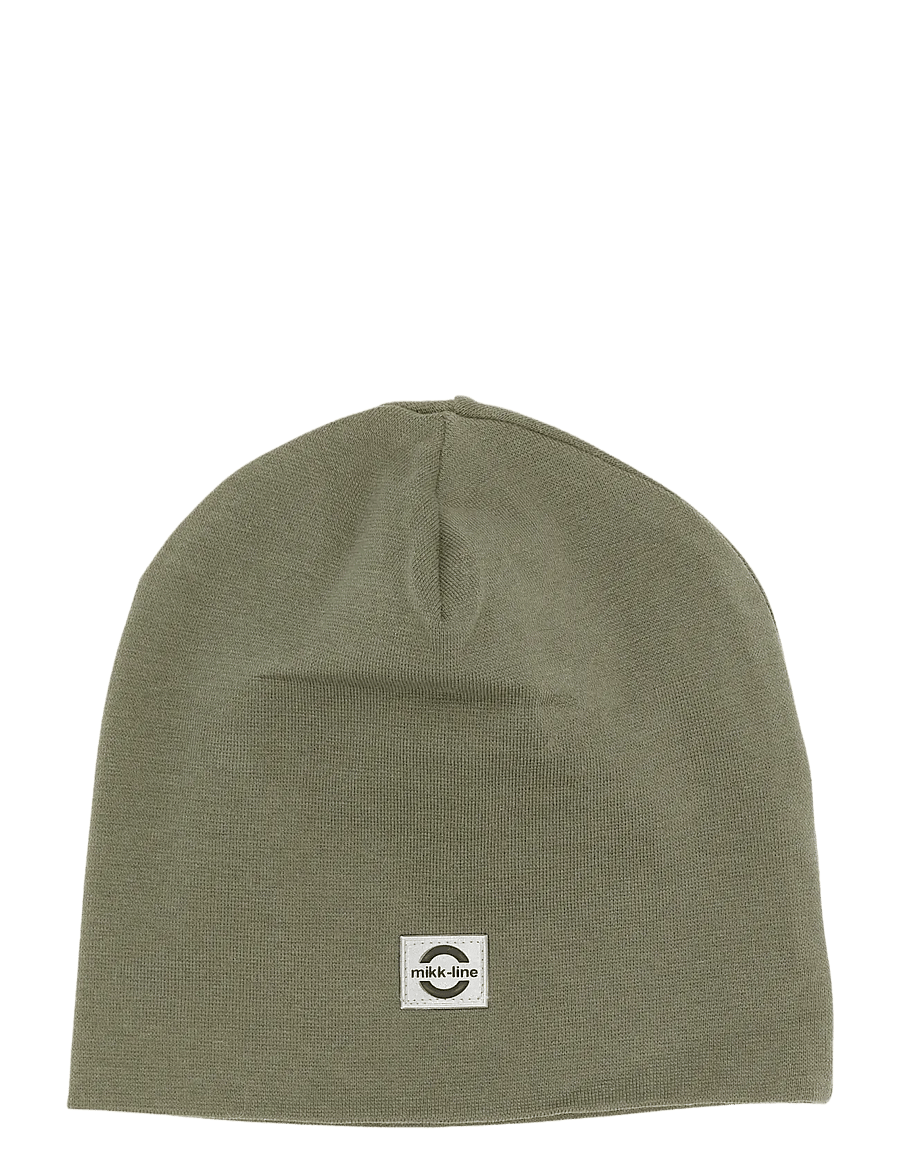 mikk-line - Cotton Hat - Solid - beanies - dusty olive - 0