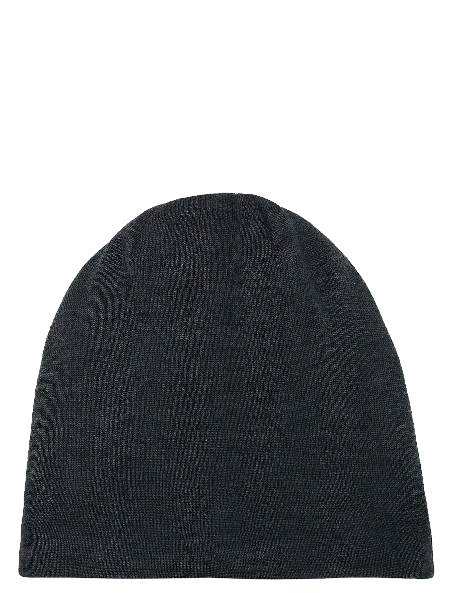mikk-line - Wool Hat - Solid - bonnet - dark grey melange - 1