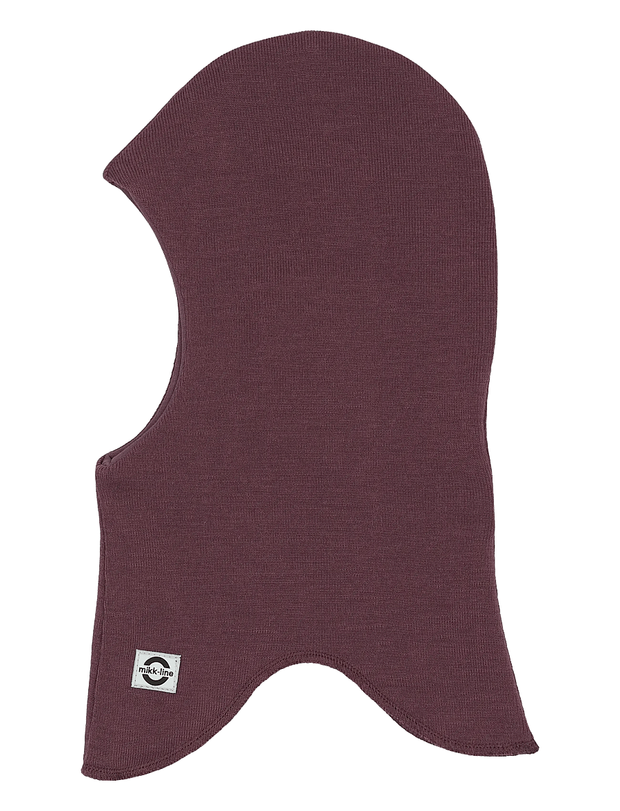mikk-line - Wool Fullface - Solid w. Windstop - winteraccessoires - catawba grape - 0