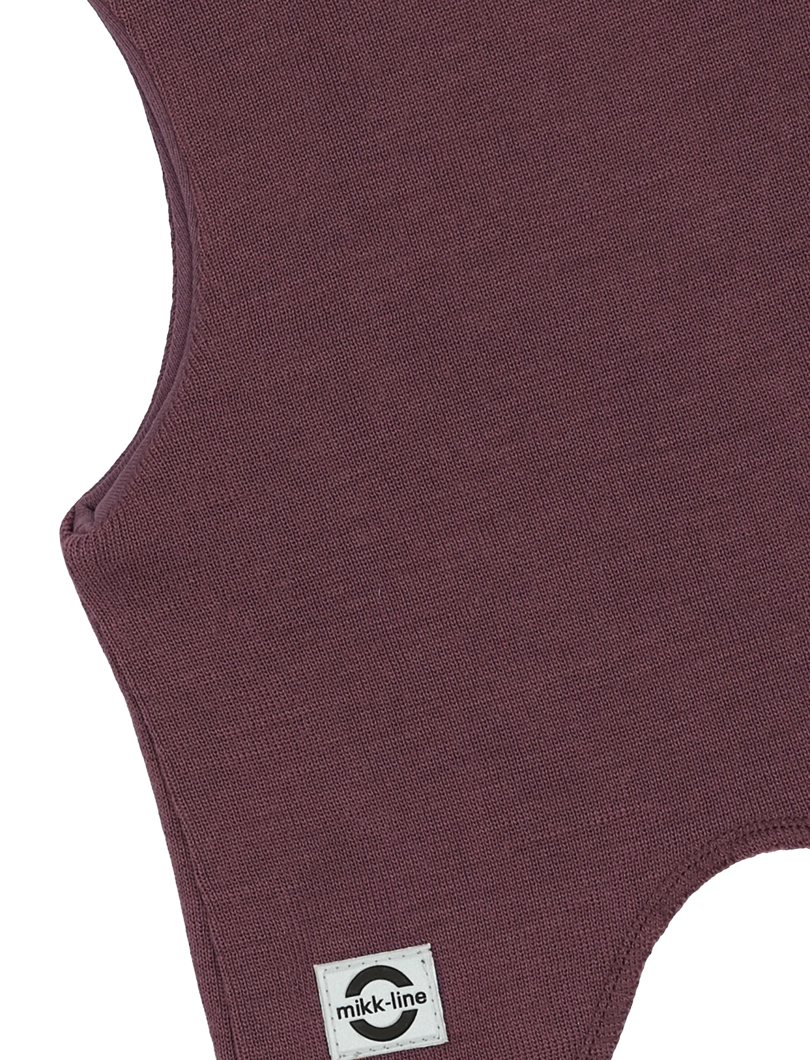 mikk-line - Wool Fullface - Solid w. Windstop - winteraccessoires - catawba grape - 2