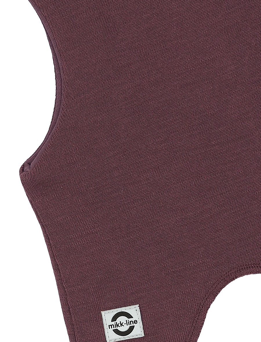 mikk-line - Wool Fullface - Solid w. Windstop - winteraccessoires - catawba grape - 2