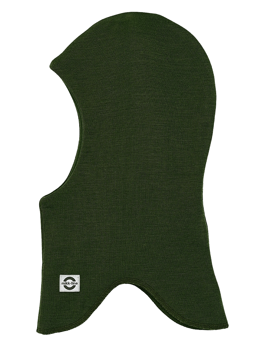 mikk-line - Wool Fullface - Solid w. Windstop - winteraccessoires - kombu green - 0