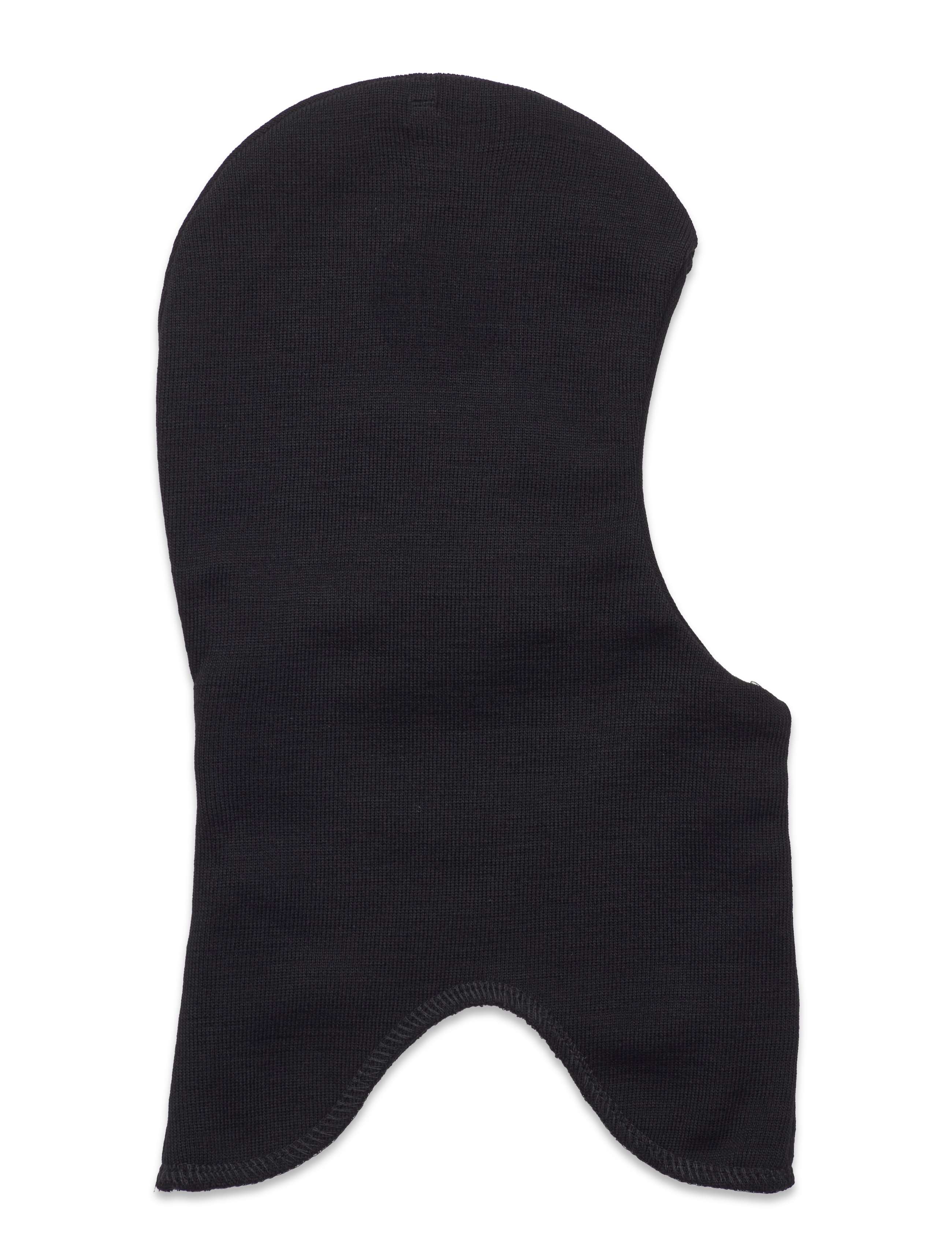 MIKK-LINE Wolle Fullface - Solid W. Windstop Schwarz - 86/92 - Kinder