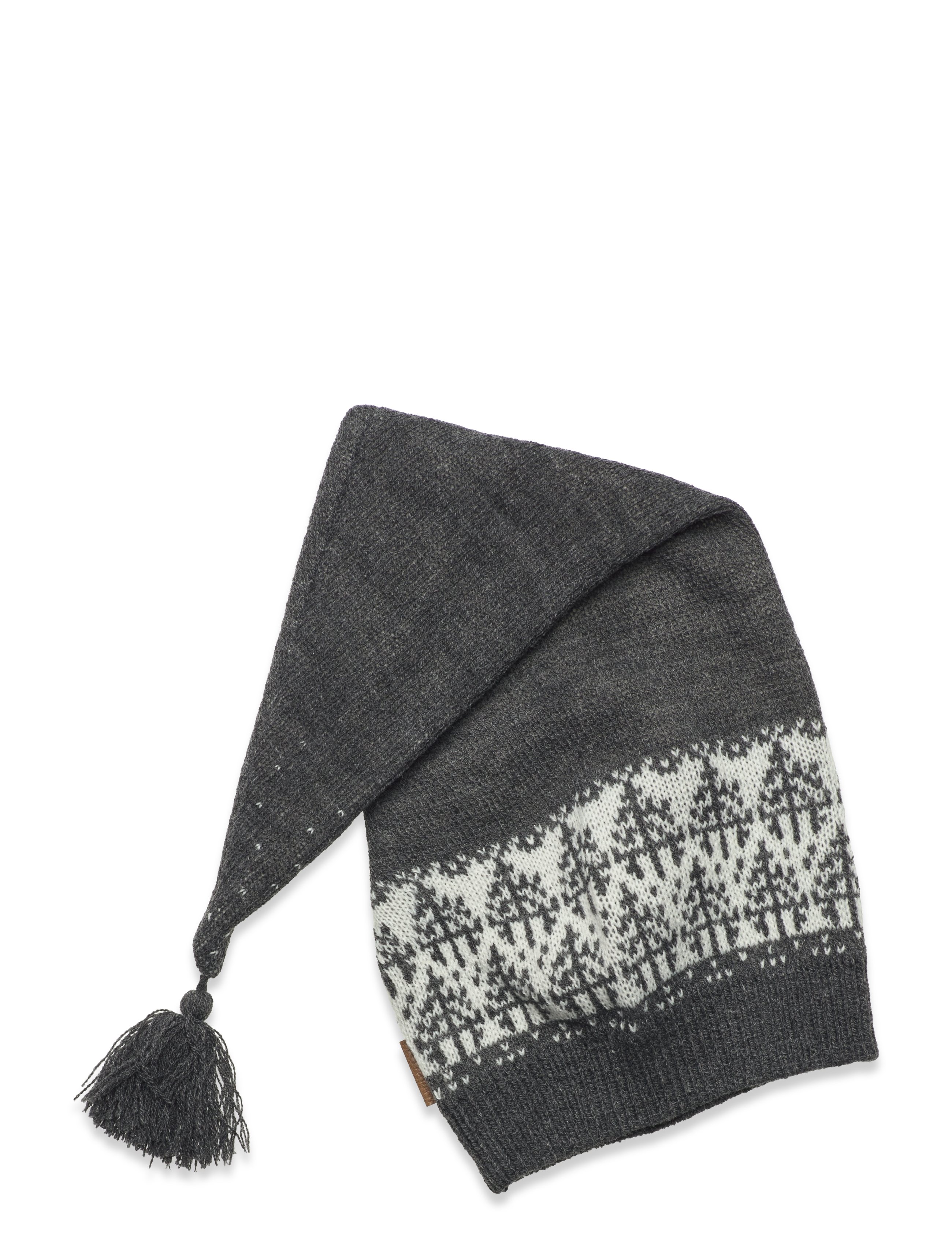 MIKK-LINE Christmas Hat Jacquard Grau - 80-98 - Kinder