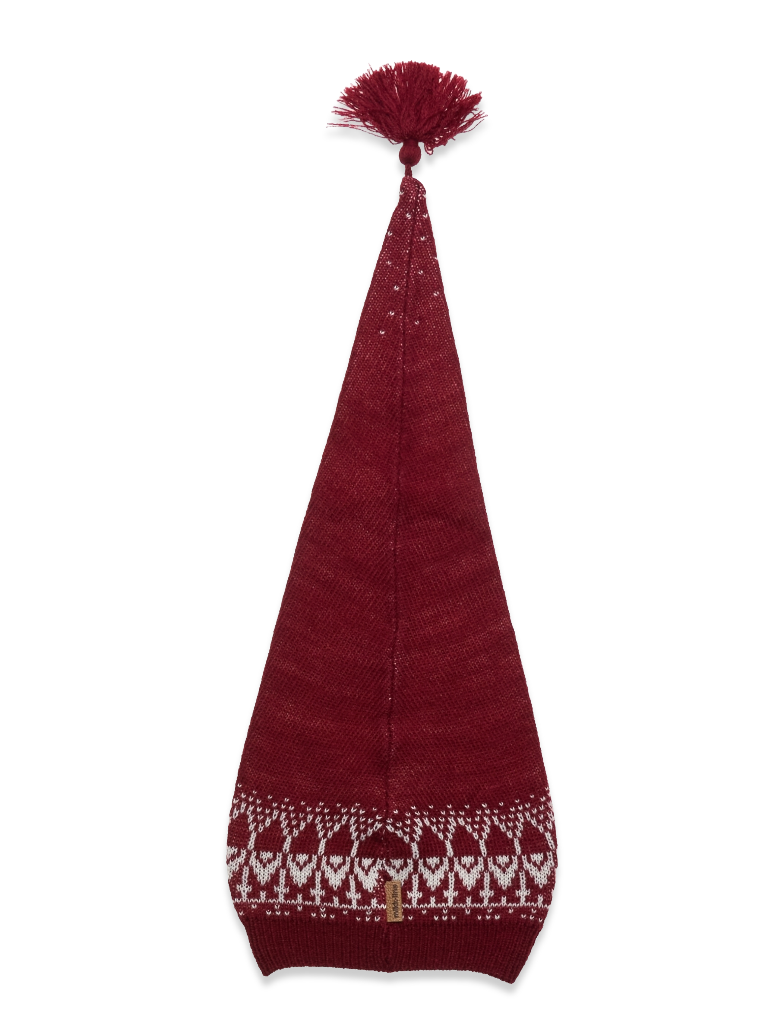mikk-line - Christmas Hat Jacquard - accessories - red - 1