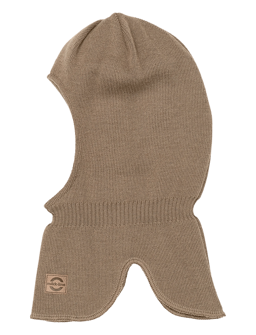 mikk-line - Knitted Balaclava w Wool & Windstop - winteraccessoires - falcon - 0