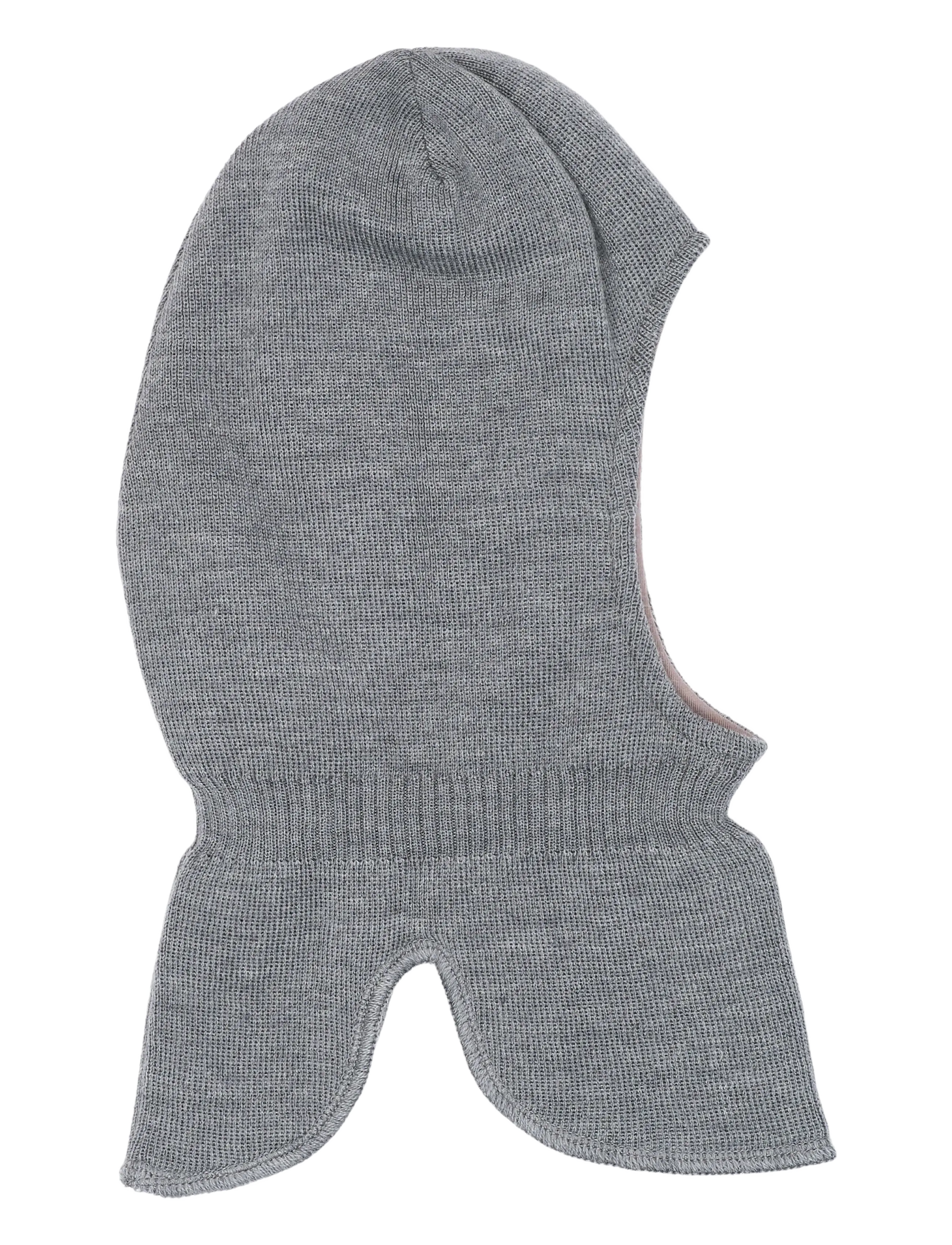 mikk-line - Knitted Balaclava w Wool & Windstop - winteraccessoires - shark - 1