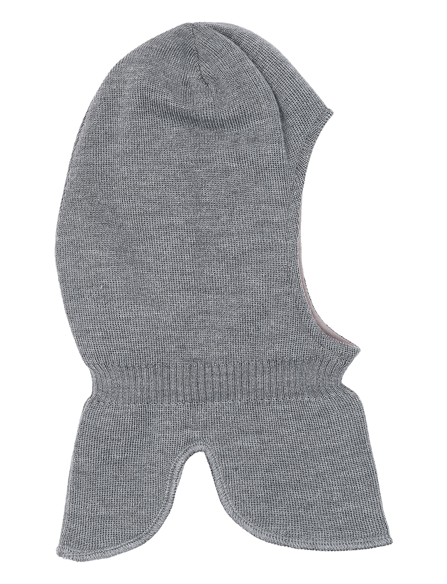 mikk-line - Knitted Balaclava w Wool & Windstop - winteraccessoires - shark - 1