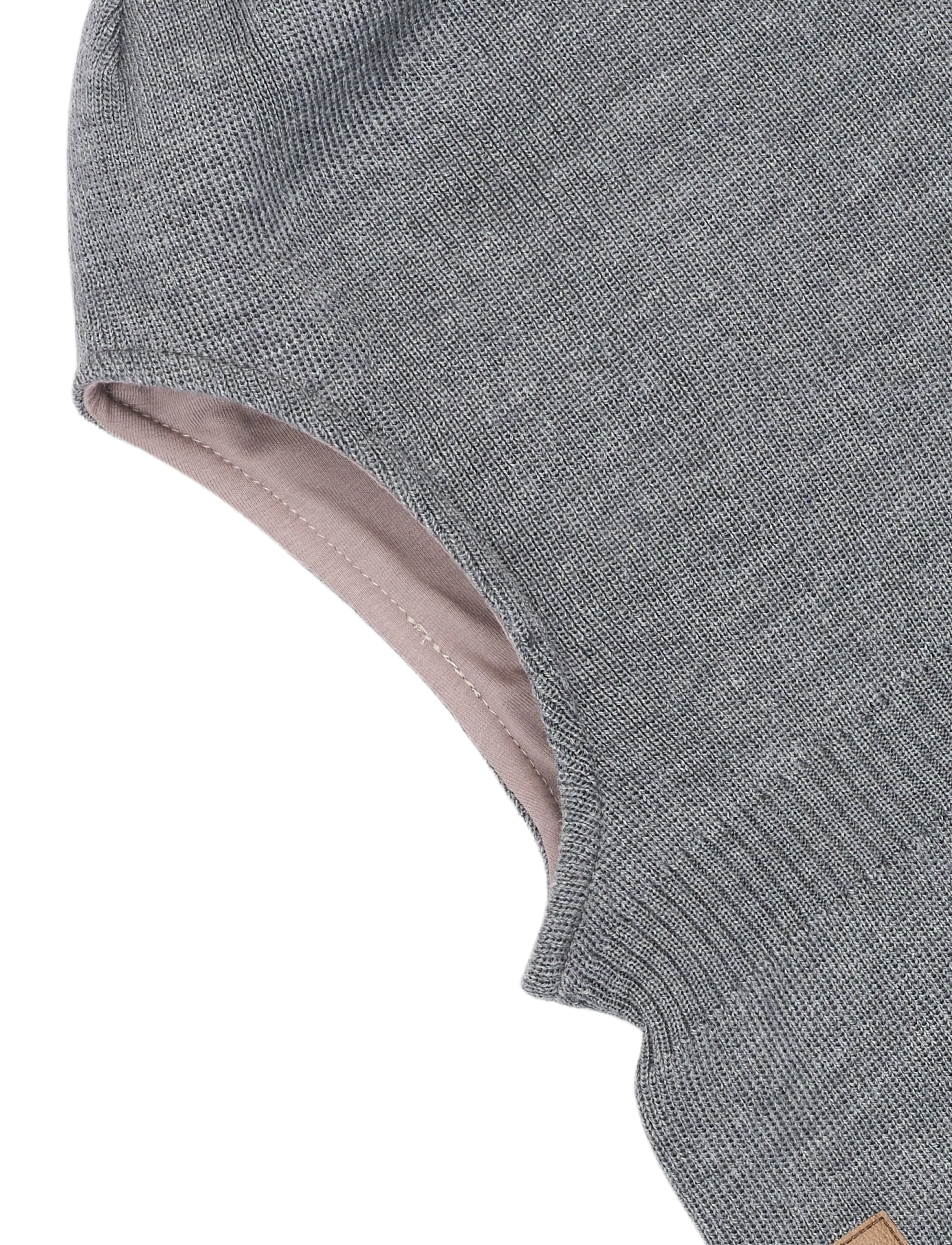 mikk-line - Knitted Balaclava w Wool & Windstop - winteraccessoires - shark - 2