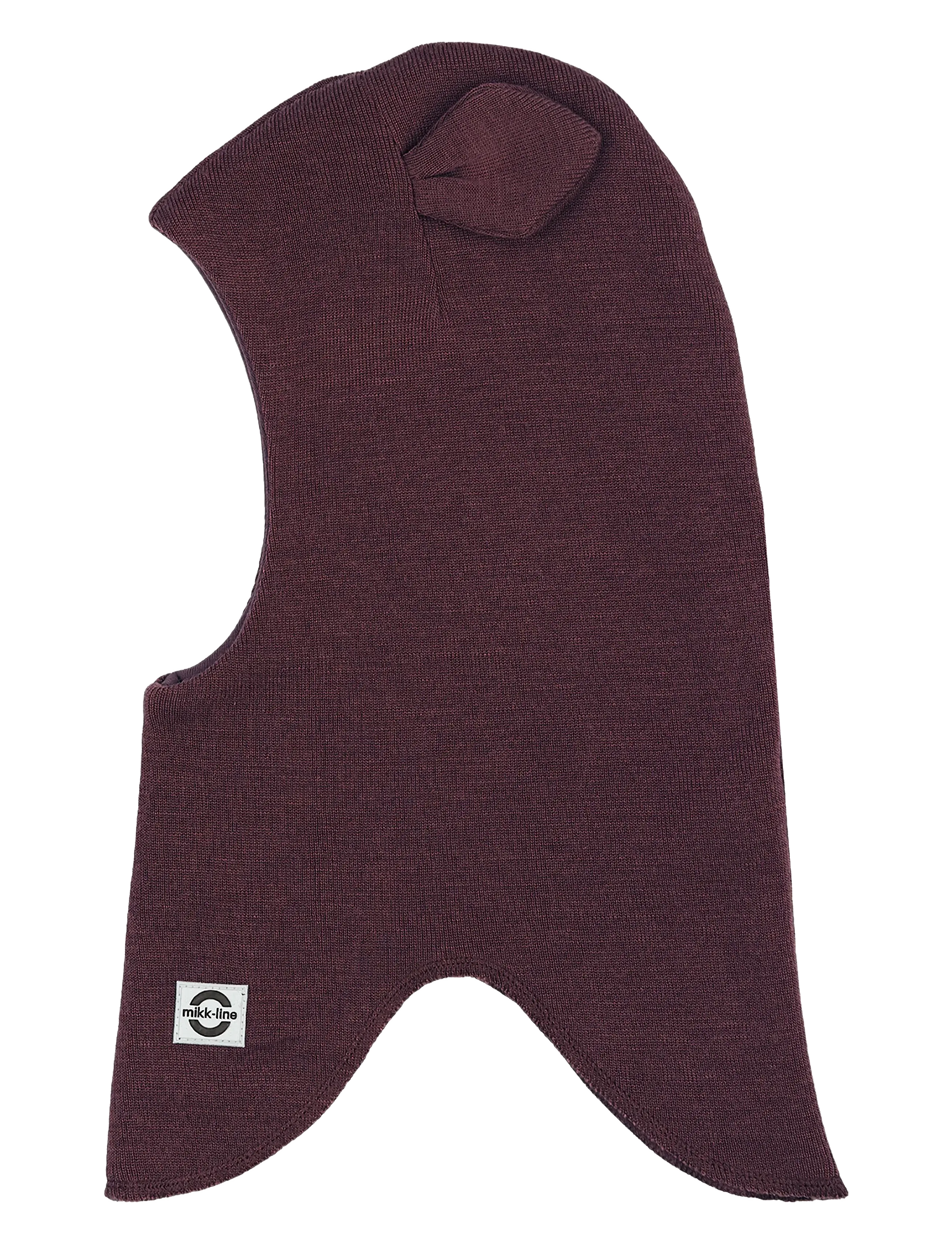 mikk-line Wool Fullface - Ears - Accessoires - CATAWBA GRAPE / burgundy
