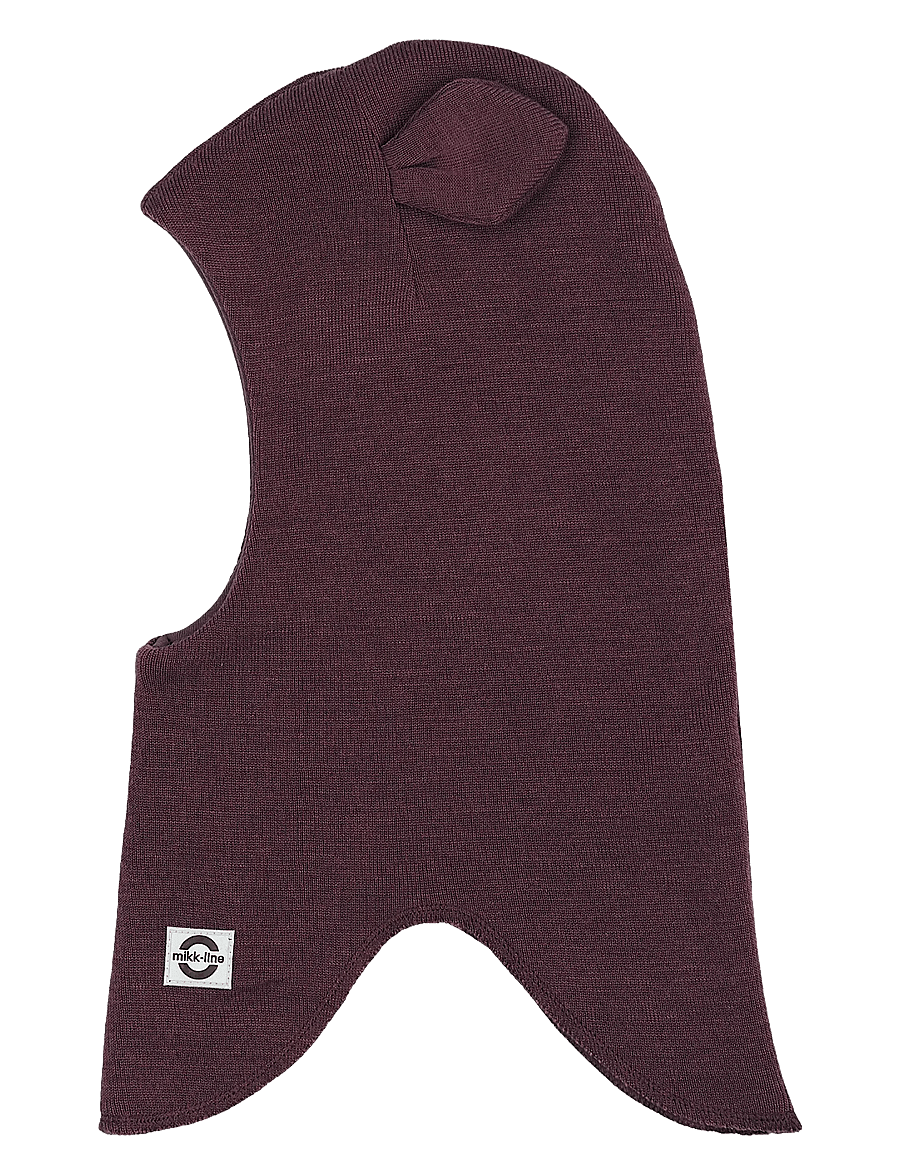 mikk-line - Wool Fullface - Ears - vinter tilbehør - catawba grape - 0