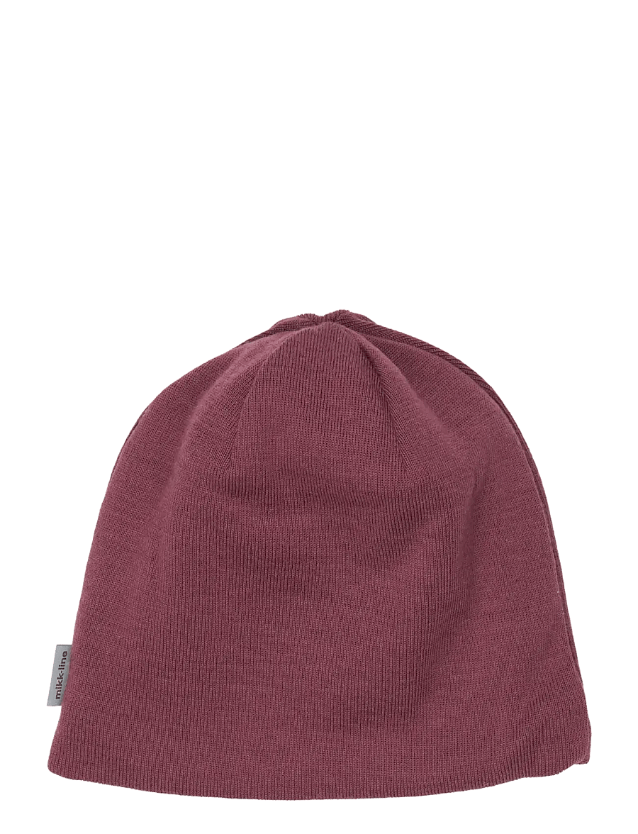 mikk-line - Wool Hat w. Bow - beanies - catawba grape - 1
