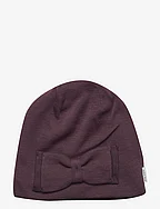Wool Hat w. Bow - HUCKLEBERRY