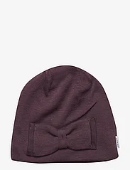 mikk-line - Wool Hat w. Bow - najniższe ceny - huckleberry - 0