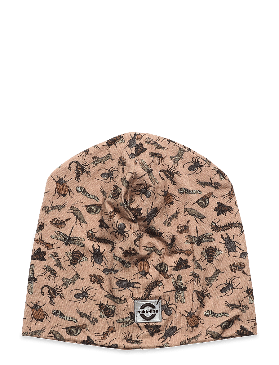 mikk-line - Viscose Elestane Hat - AOP - beanies - doeskin - 0