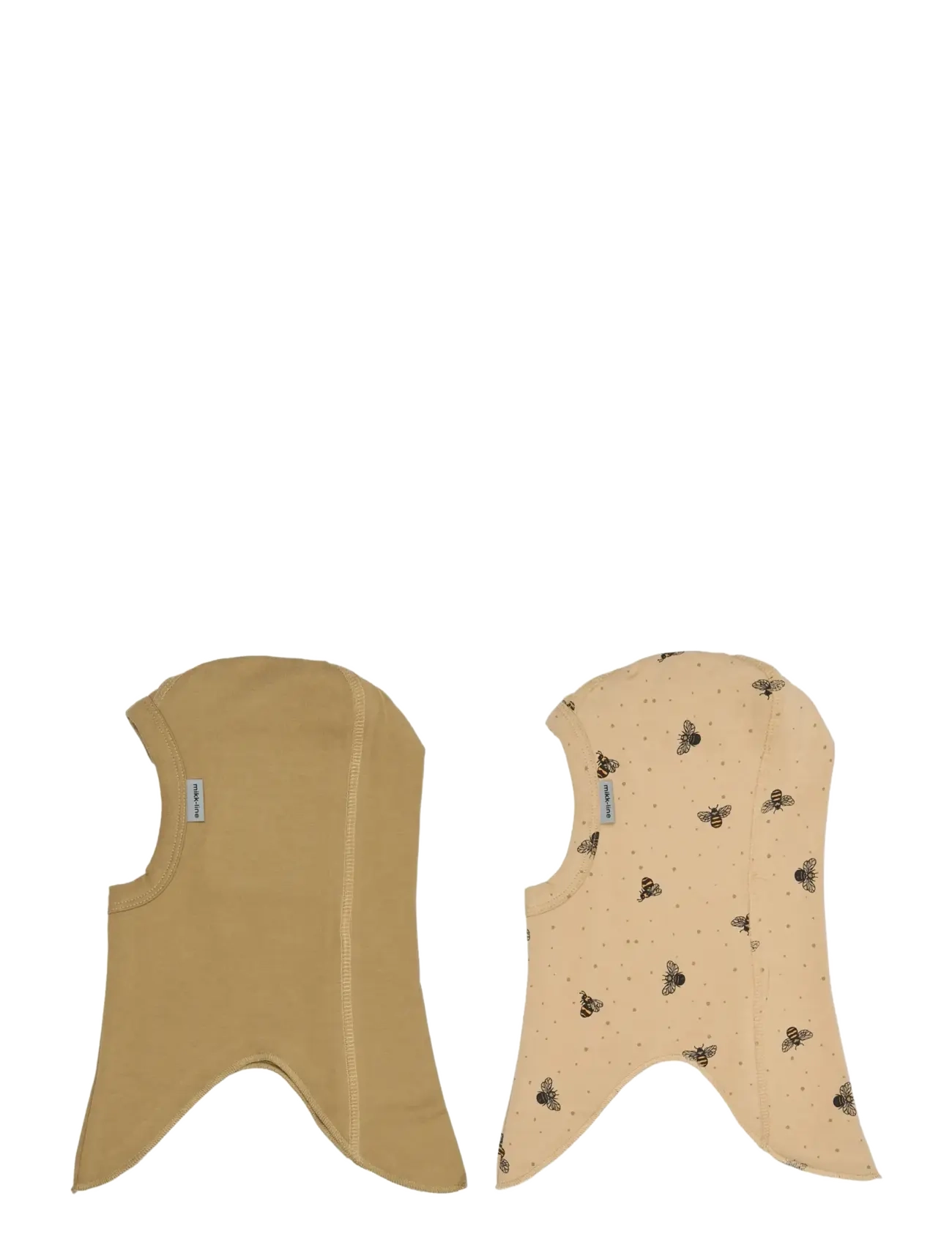 MIKK-LINE 2 Pack Baumwolle Fullface Beige - 122/128 - Kinder