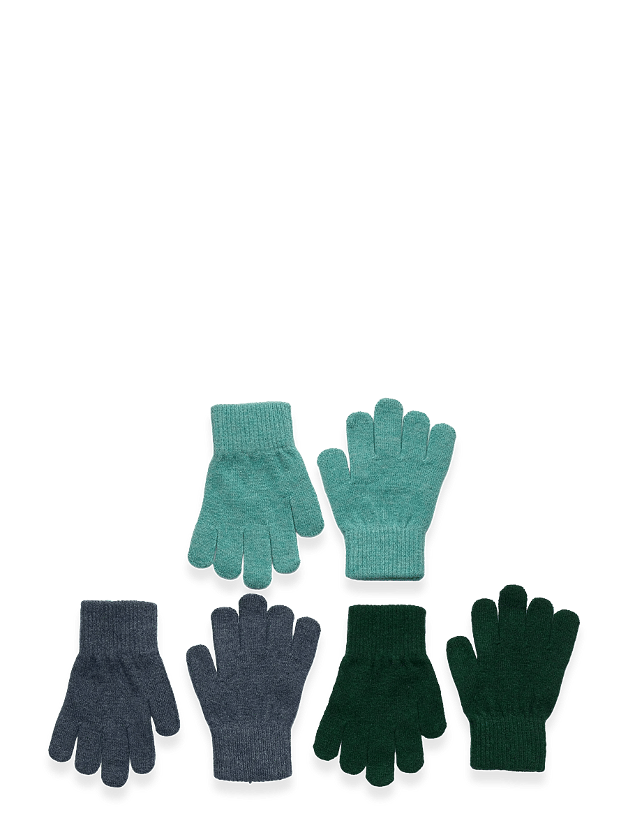 mikk-line - Magic Gloves 3 Pack - kindad - darkest sprouse-faded denim-balsam green - 0