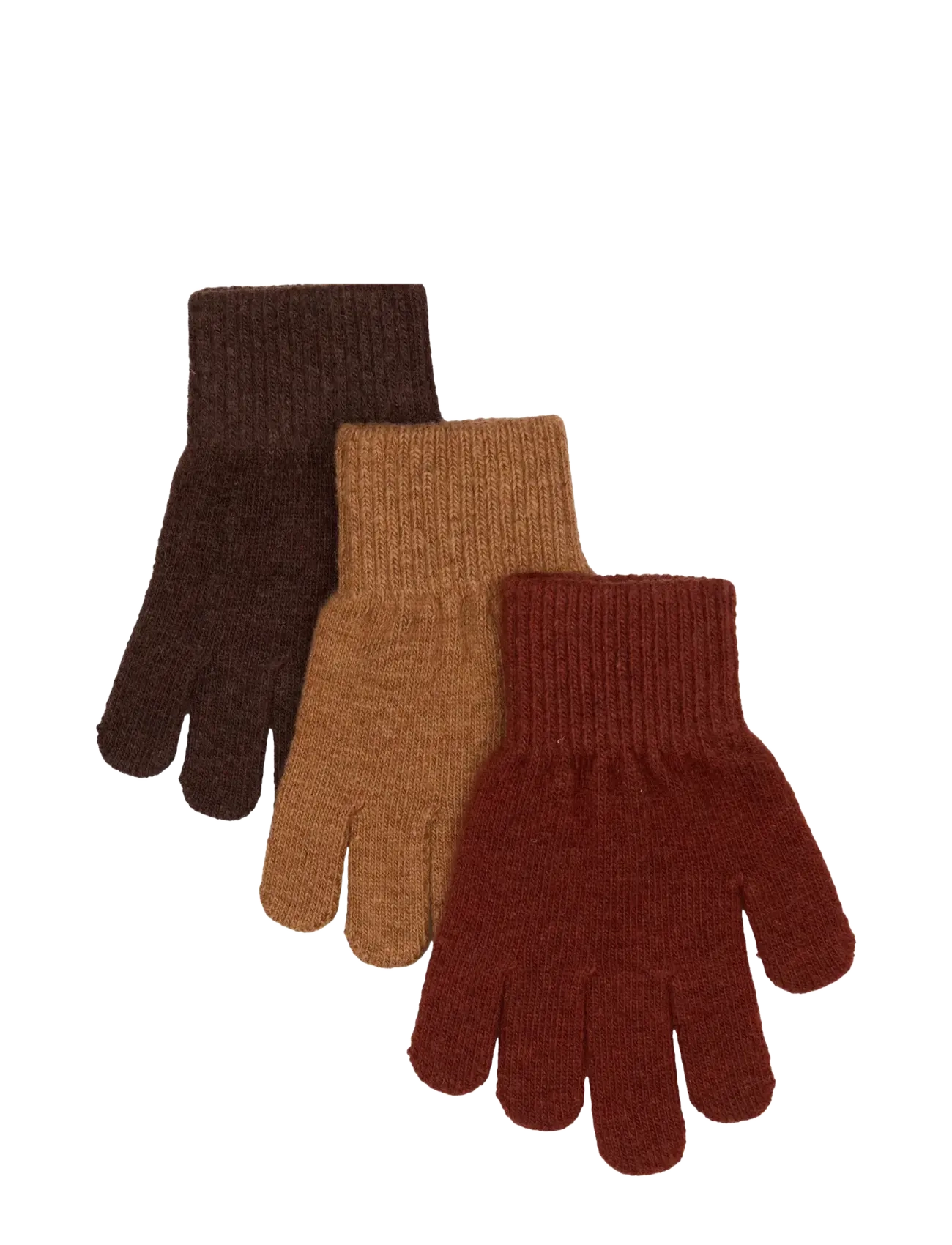 mikk-line Magic Gloves 3 Pack, Børn, Strikhandsker, Multi/mønstret, Str: 4-7Y