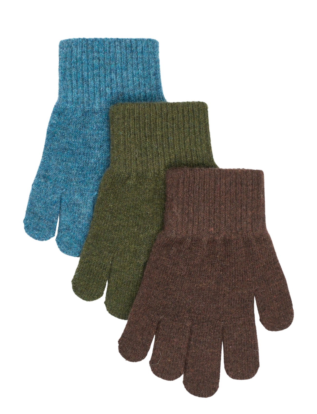 mikk-line Magic Gloves 3 Pack - Last chance - BLUE MIRAGE-KOMBU GREEN-COFFEE BEAN / blue