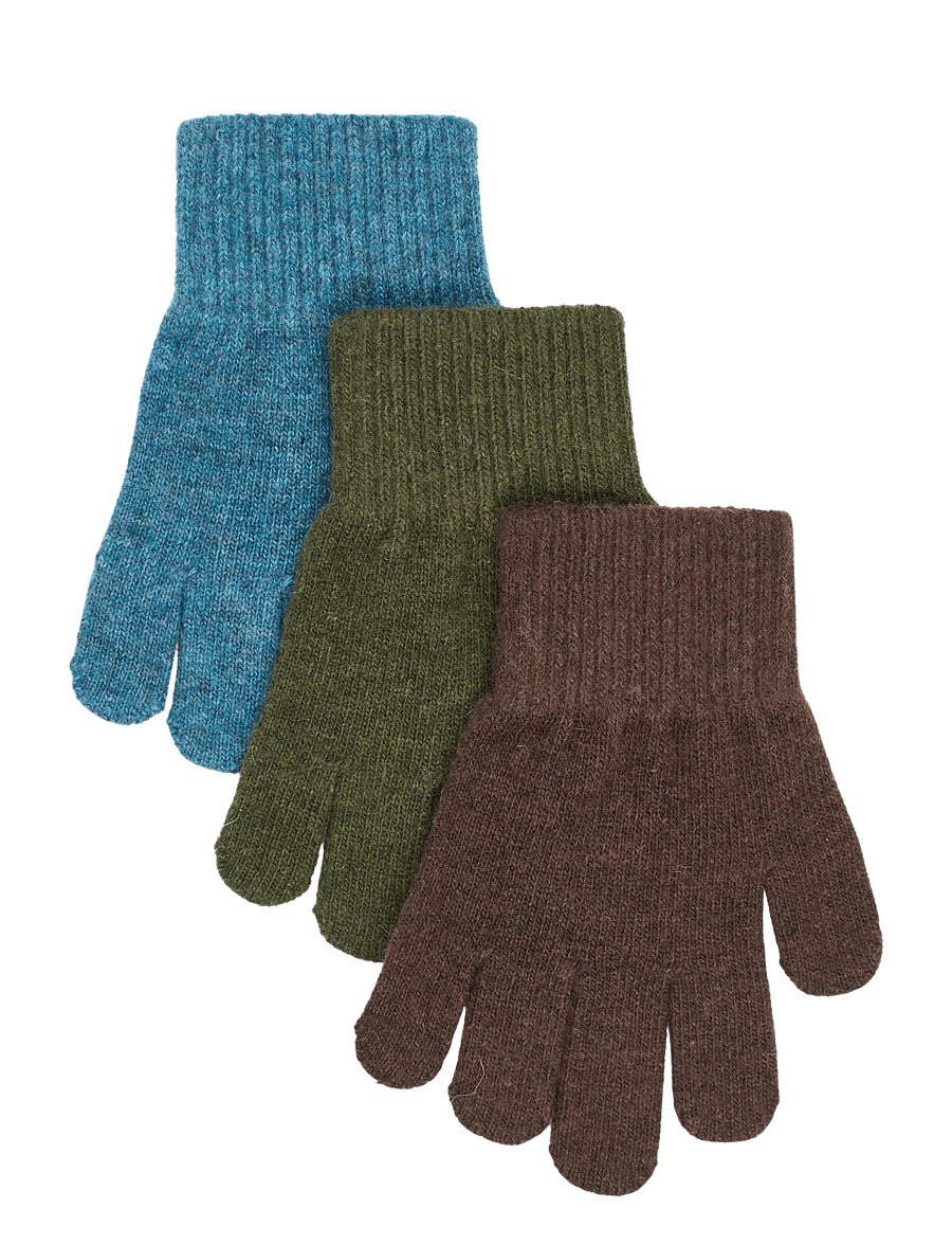 mikk-line - Magic Gloves 3 Pack - handsker - blue mirage-kombu green-coffee bean - 0
