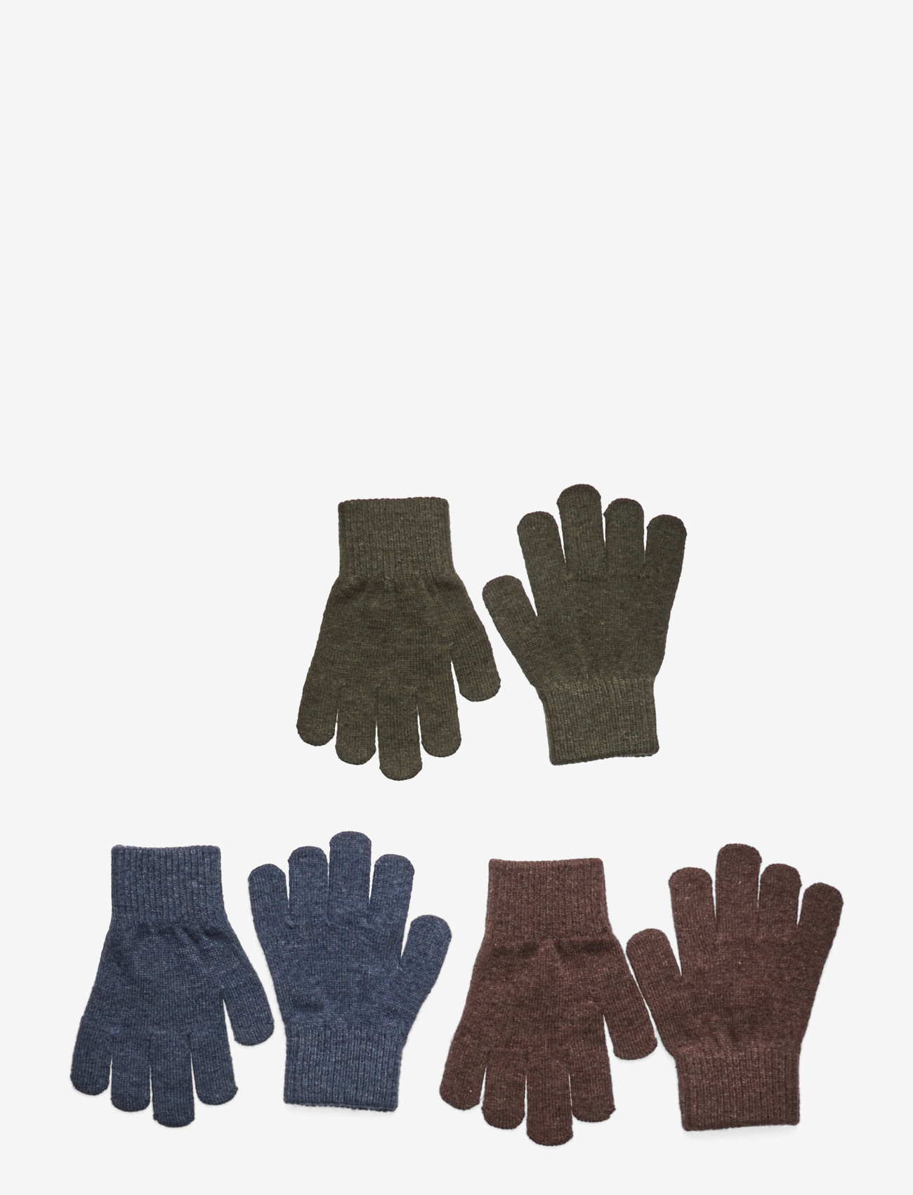 mikk-line - Magic Gloves 3 Pack - accessoires - duffel bag-chocolate chip-orion blue - 0