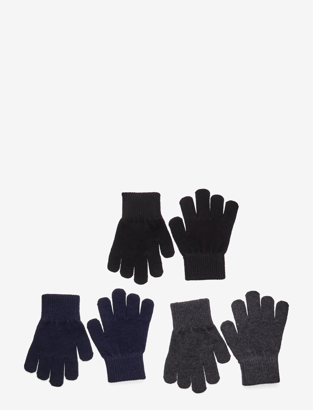 mikk-line - Magic Gloves 3 Pack - accessories - blue nights-antrazite-black - 0