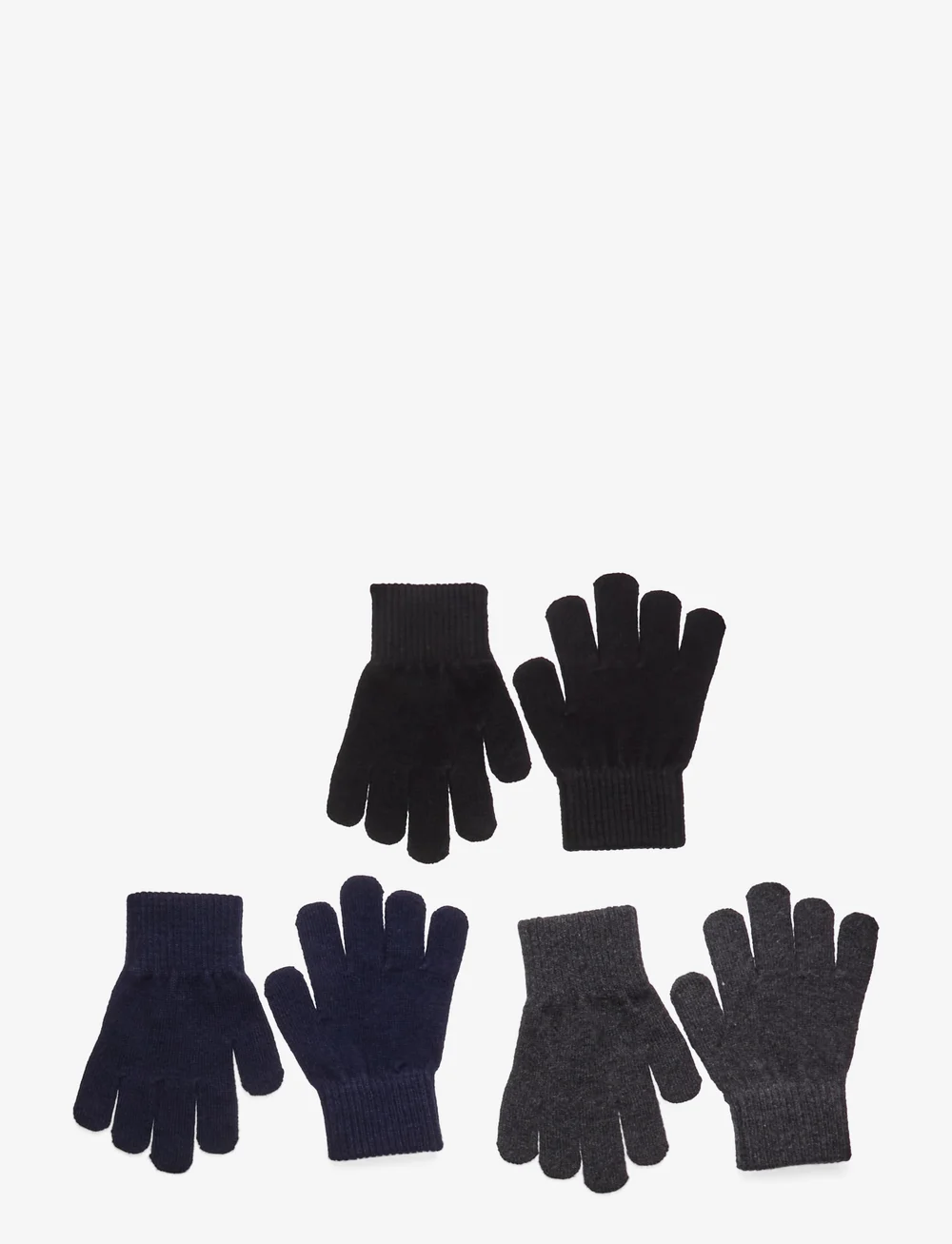 mikk-line - Magic Gloves 3 Pack - vantar - blue nights-antrazite-black - 0