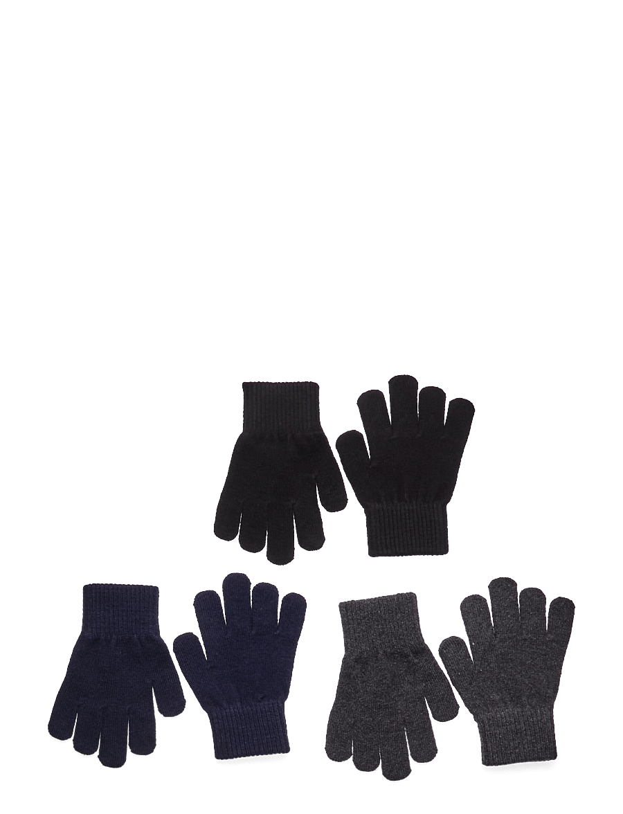 mikk-line - Magic Gloves 3 Pack - handschuhe - blue nights-antrazite-black - 0