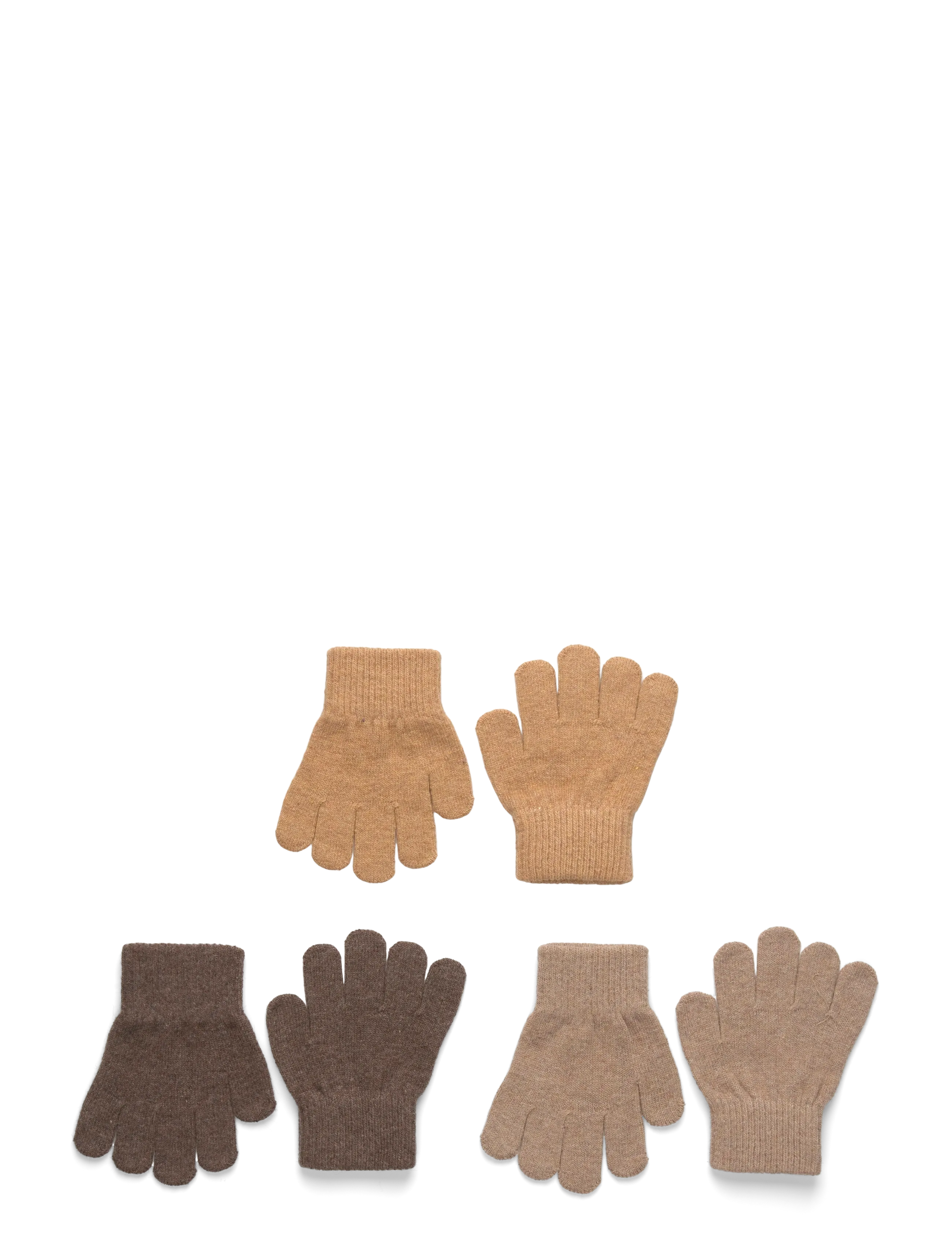 mikk-line Magic Gloves 3 Pack - Mikk-line - CHOCOLATE CHIP-MELANGE DENVER-MEDAL BRONZE / beige