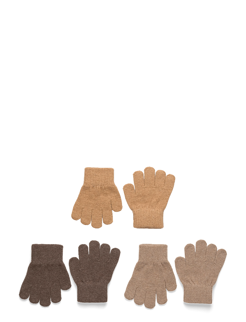 mikk-line - Magic Gloves 3 Pack - handschuhe - chocolate chip-melange denver-medal bronze - 0
