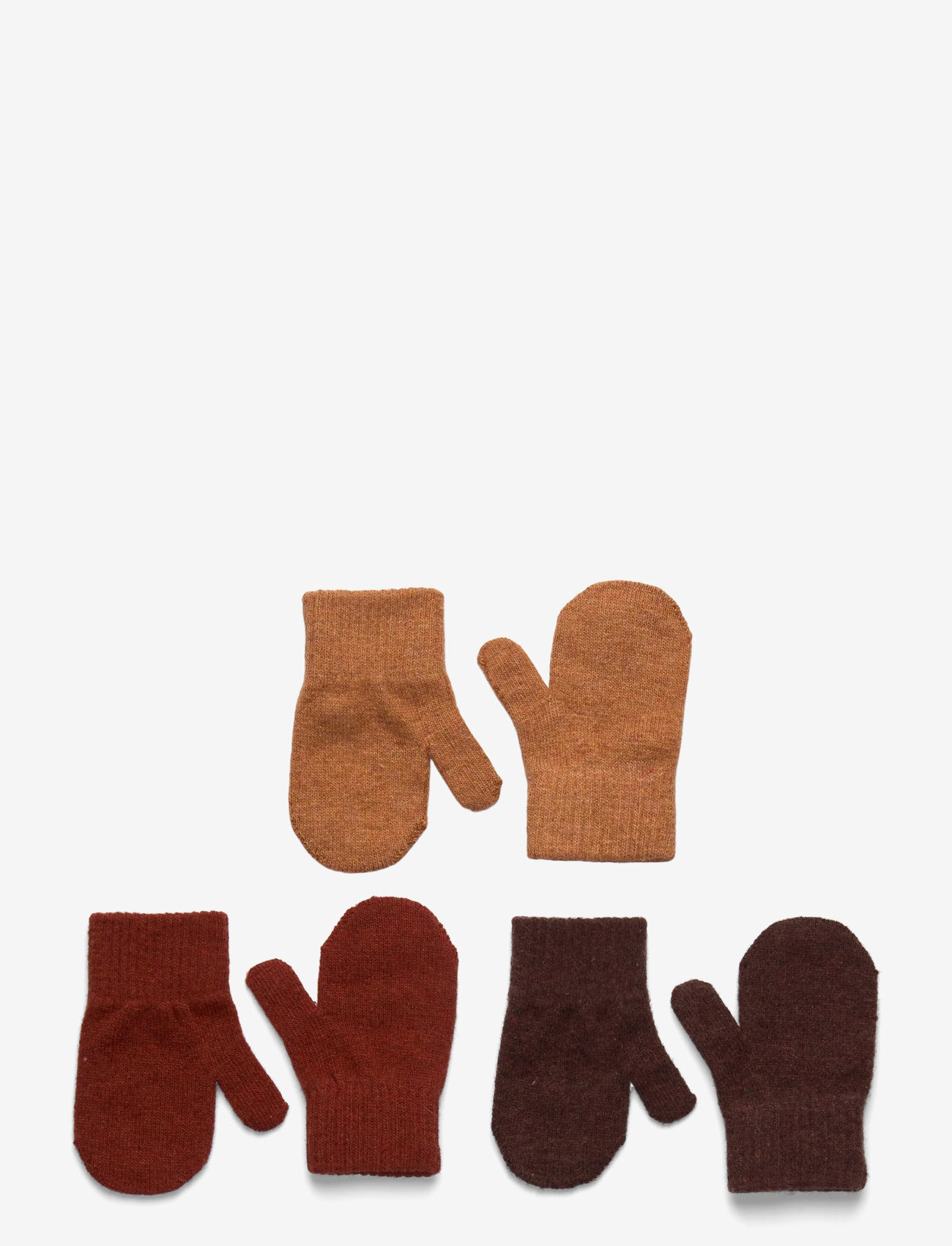 mikk-line - Magic Mittens 3 Pack - accessories - french roast-chipmunk-apple butter - 0