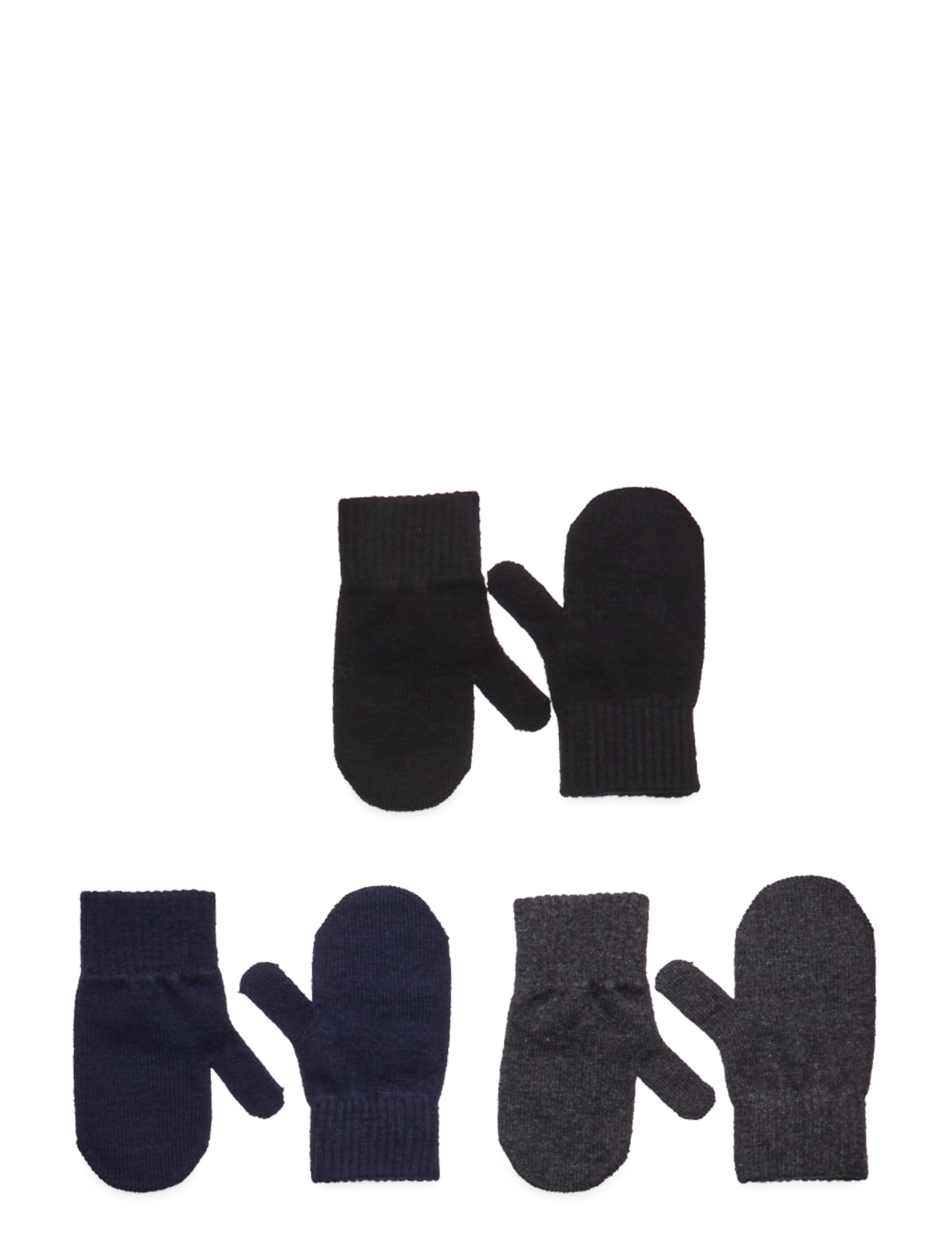 mikk-line Magic Mittens 3 Pack, 0-2Y, Gloves & Mittens, Mehrfarbig/gemustert - Kinder
