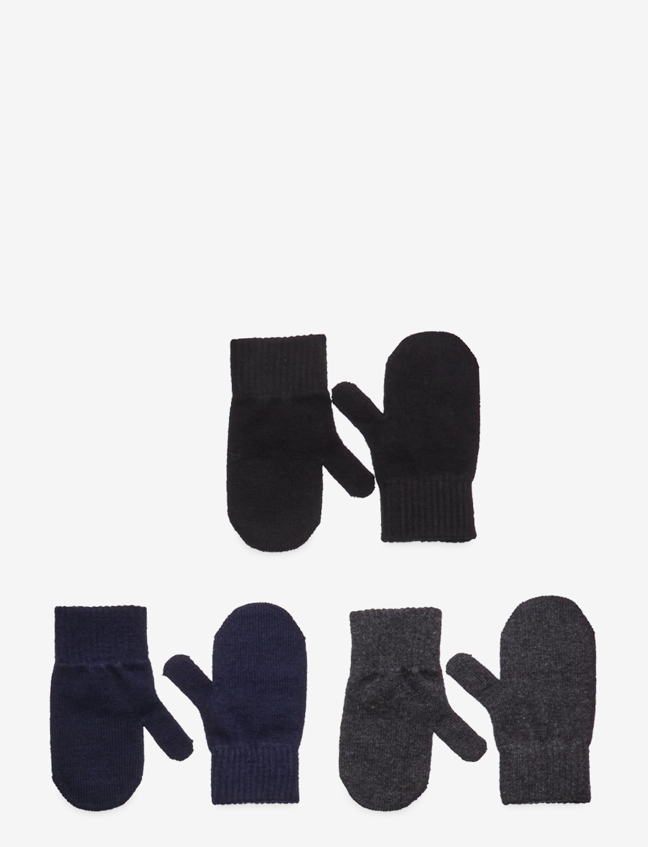 mikk-line - Magic Mittens 3 Pack - accessories - bluenights/antrazite/black pack - 0