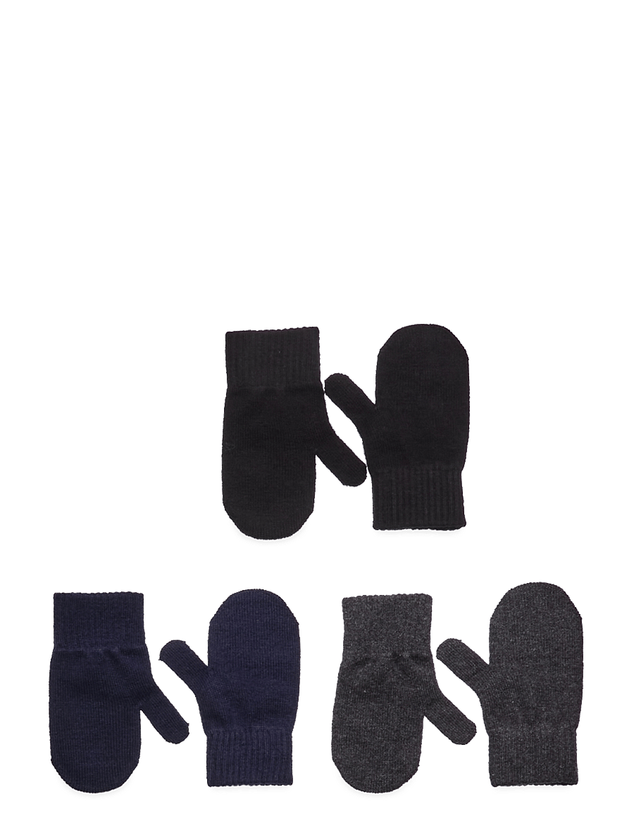 mikk-line - Magic Mittens 3 Pack - kindad - bluenights/antrazite/black pack - 0