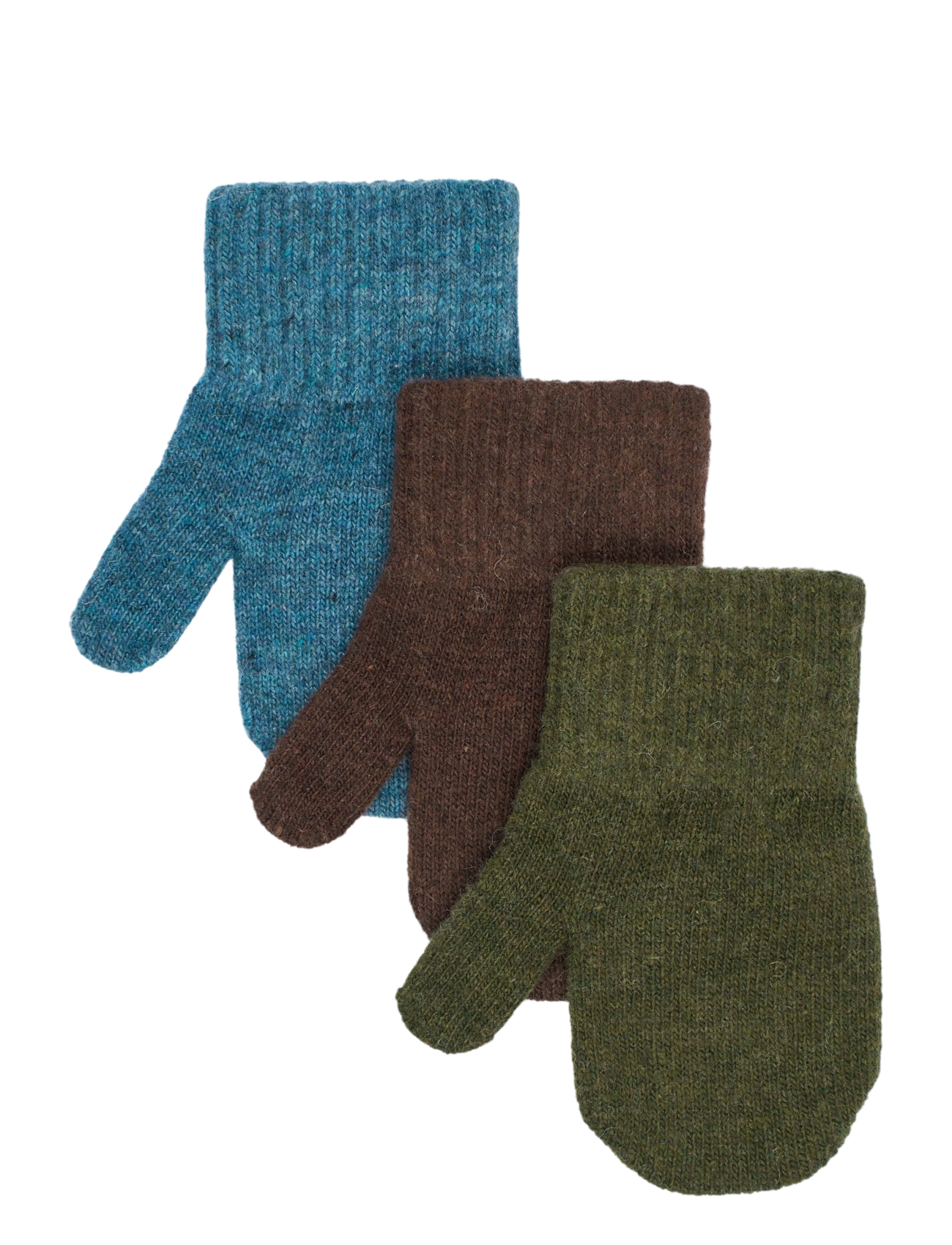 mikk-line Magic Mittens 3 Pack - Last chance - BLUE MIRAGE-KOMBU GREEN-COFFEE BEAN / blue